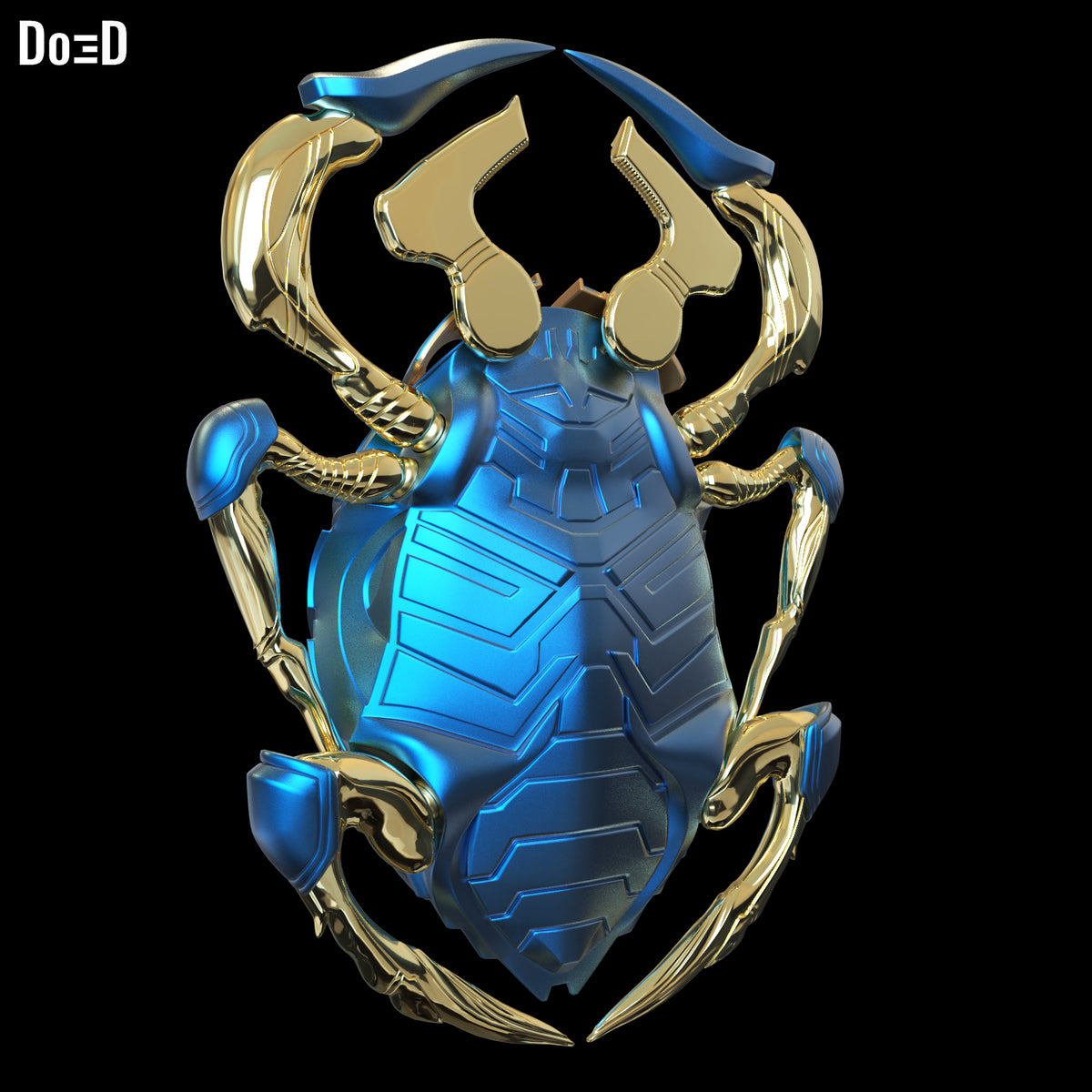 Blue Scarab Beetle | 3D Printable Model Print File STL #B993