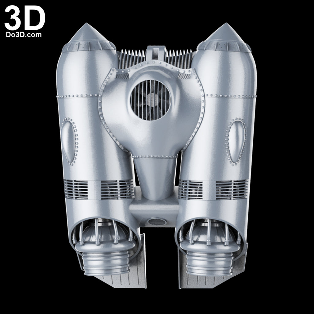 The Rocketeer Rocket Cirrus X-3 Jet Pack and Helmet | 3D Printable Model #4947