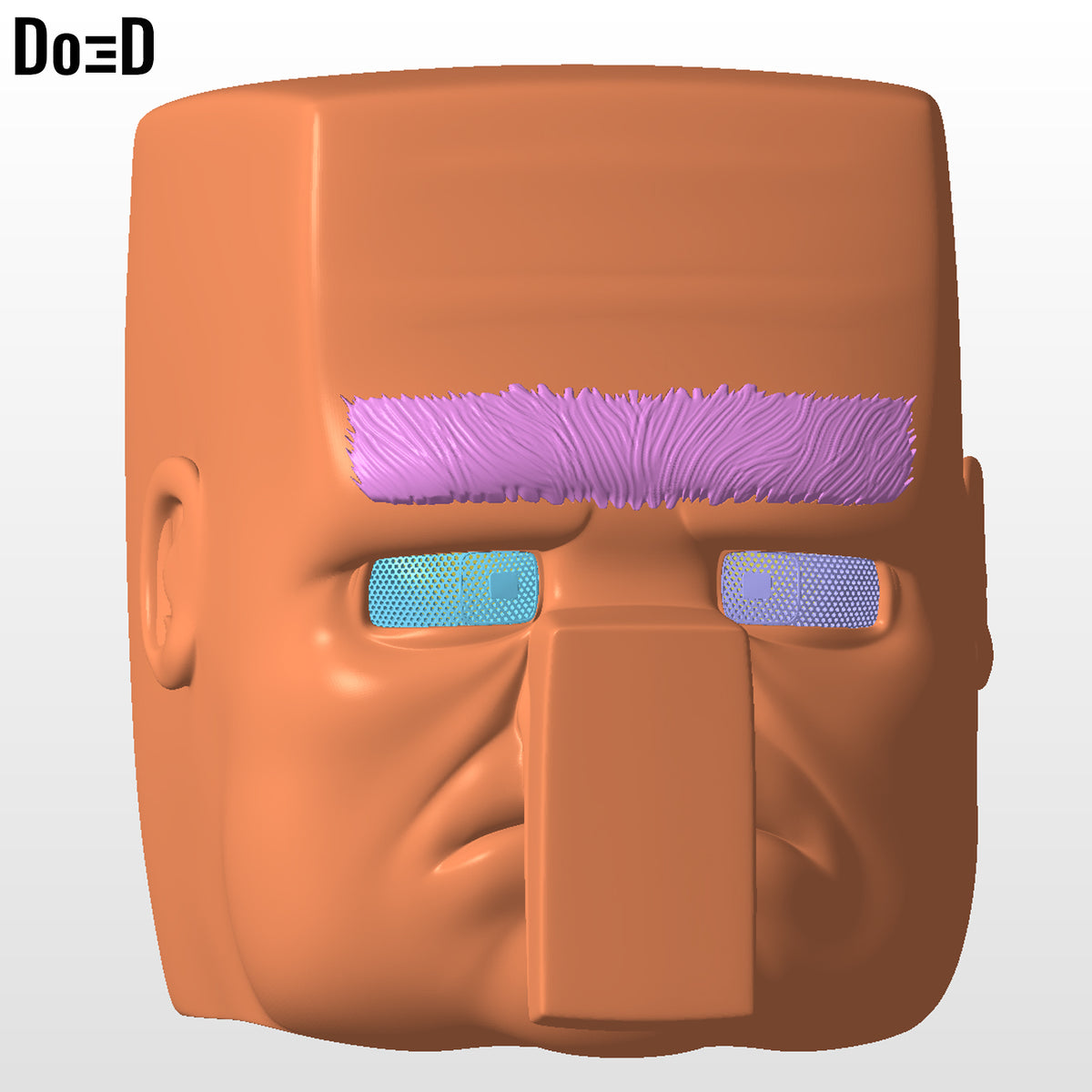 Villager Helmet Head Minecraft Movie | 3D Printable Model STL File #V11