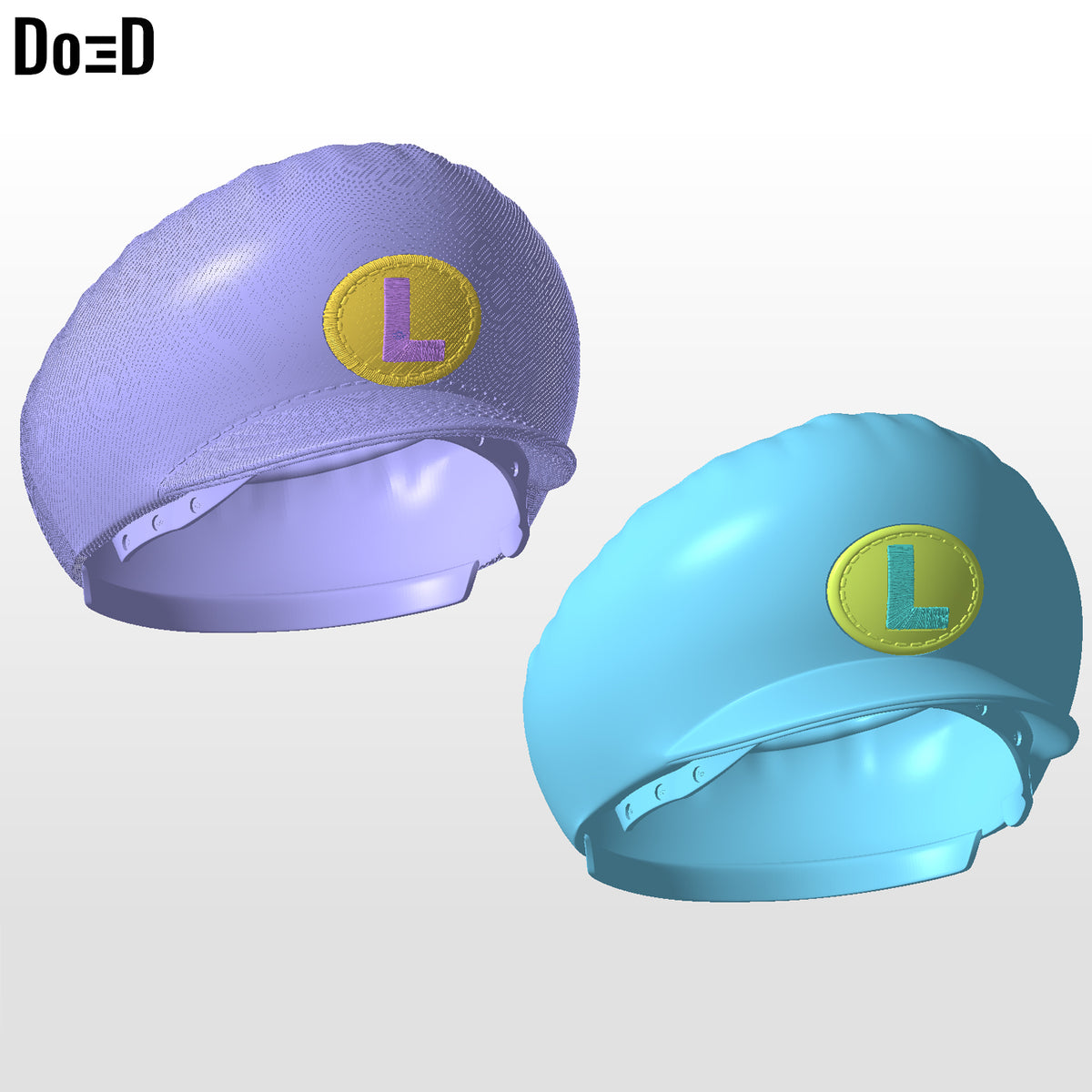 Bundle: Super Mario Movie Cosplay Luigi Mario Helmets Cap | 3D Print Model #MB78