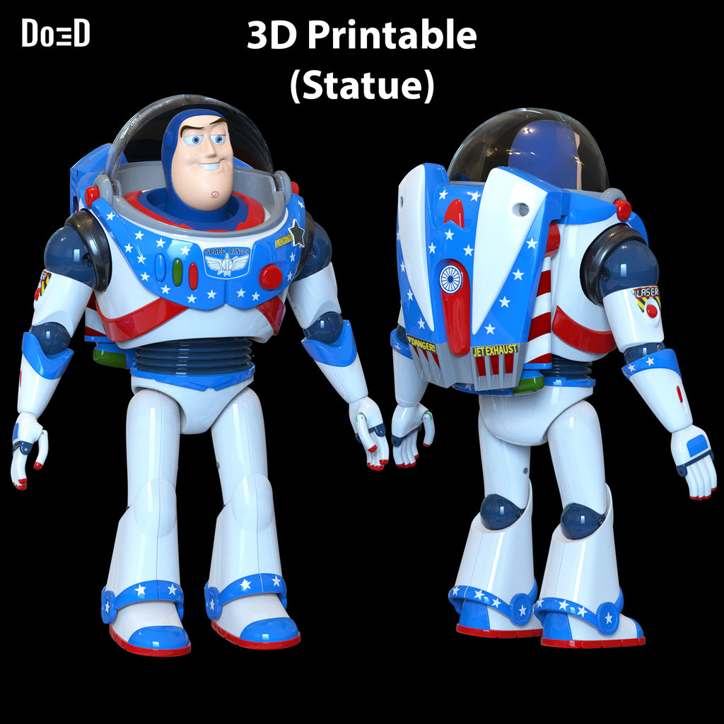 Independence Day Buzz Lightyear Statue Life Size Scale 3D Printable Model #IB12
