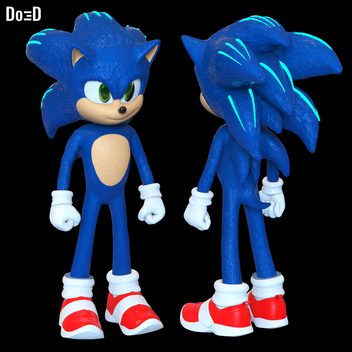 Sonic 3 Statue | 3D Printable Model #SS04