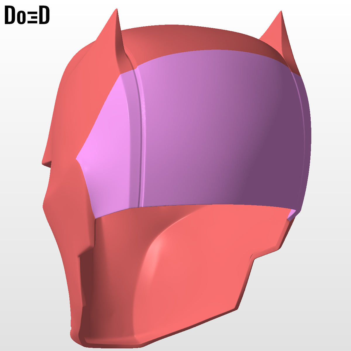 Red Hood Knight Fight Helmet | 3D Printable Model #RK329