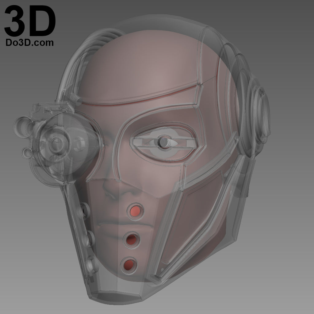 Deadshot Helmet Injustice 2 Mask, Cowl | 3D Printable Model Print STL File #1282