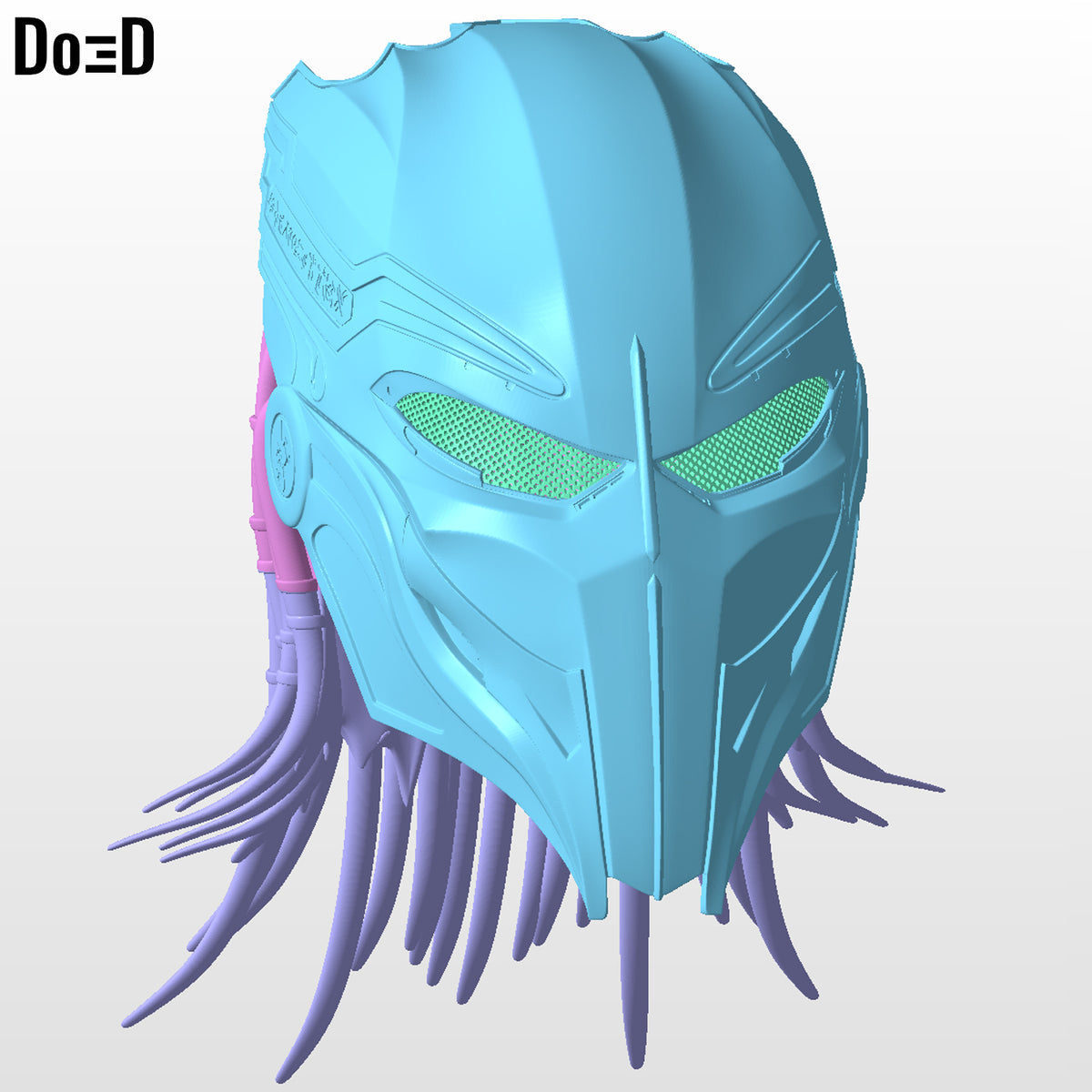 Dek's Bio Mask Predator Badlands Metal Helmet 3D Printable Model STL File #PBL28
