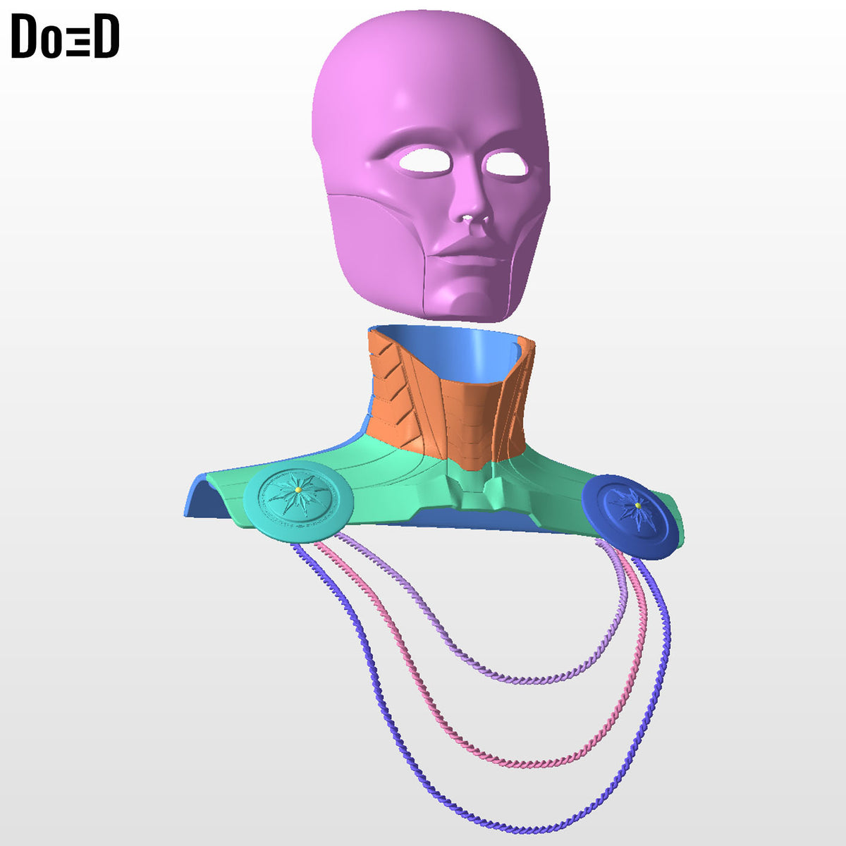 Latverian Witch Mask and Neck | 3D Printable Model #V1000