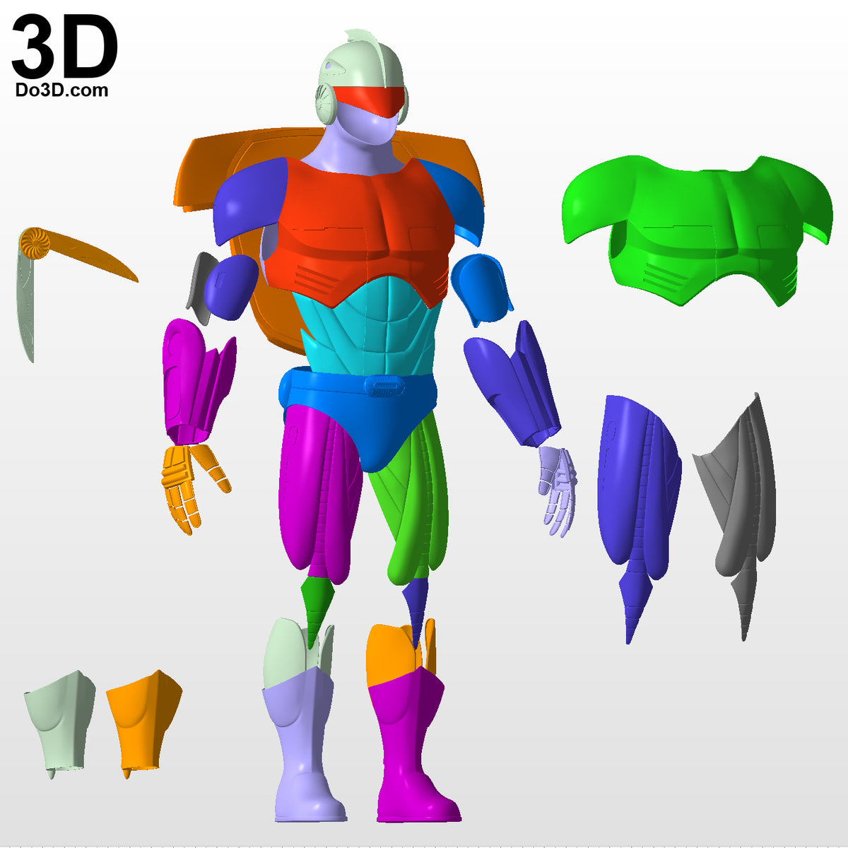 Turbo Man Jingle All The Way Armor | 3D Printable Model TurboMan #6254