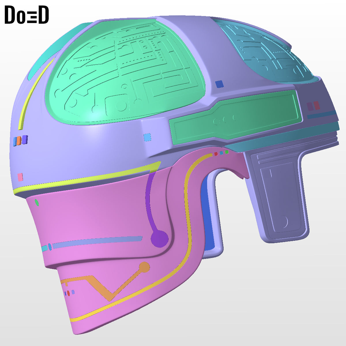 Tron 1982 Helmet OG Classic Alan Bradley | 3D Printable Model #OGT12