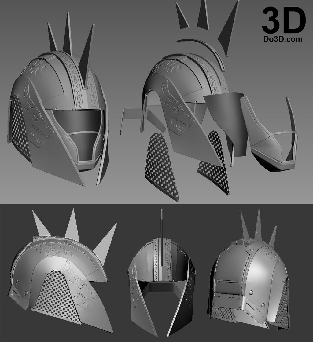 Iron Camelot Hood Helmet from Destiny | 3D Model Project #849