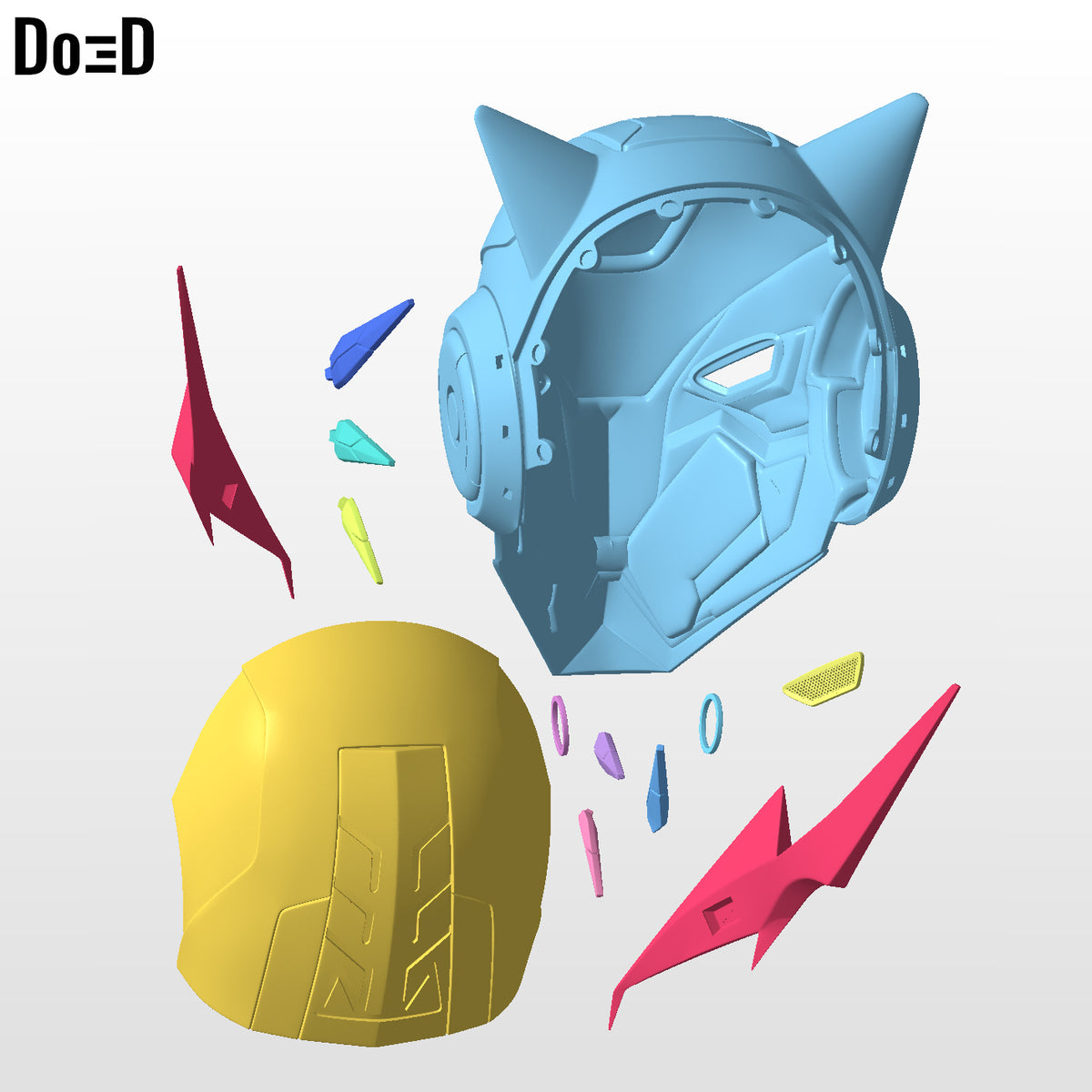 Mr. Beast Fortnite Helmet Mr. Cosplay Prop | 3D Printable Model STL File #mb673