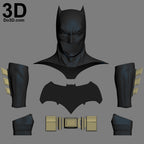Batman V. Superman Cowl, Belt, Gauntlet, Glove DOJ 3D Printable Model Set #1546