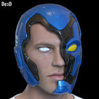 Bundle Blue Beetle Helmet V2 + Battle Damages Skull 3D Printable Model STL #SB25