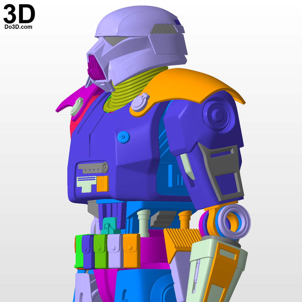 Dark Trooper Full Bod + Helmet Star Wars Mandalorian | 3D Printable Model #DT001