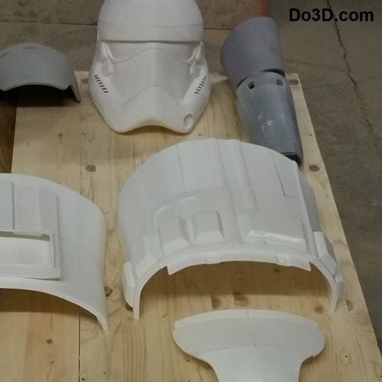Stormtrooper First Order Armor + Helmet Star Wars TFA | 3D Model Project #45