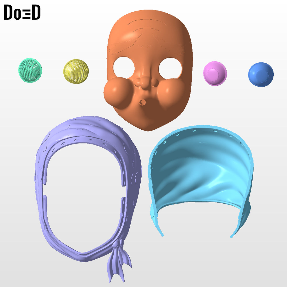 Hotaru Haganezuka Swordsmith Helmet Mask Demon Slayer | 3D Model #HHS362