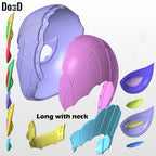 Iron Spider Endgame Spider-man Face Shell Helmet 3D Printable Model STL #4544