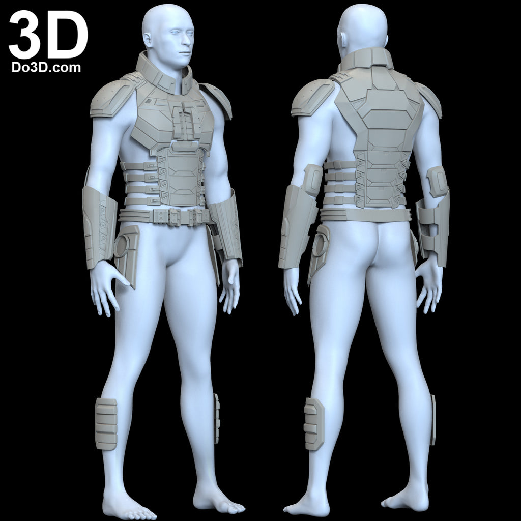 Bloodsport Body, Chest, Forearm, Gauntlet, Armors | 3D Printable Model #BL45