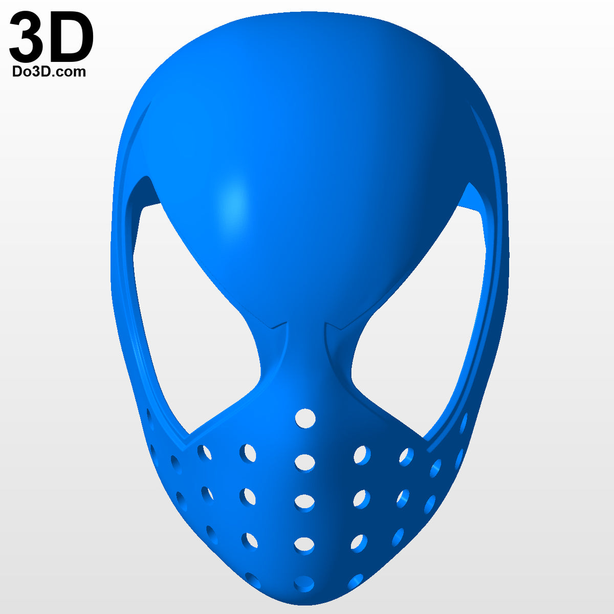 Scarlet Spider-man Face Shell with Large Eyes 3D Printable Model STL File #5518