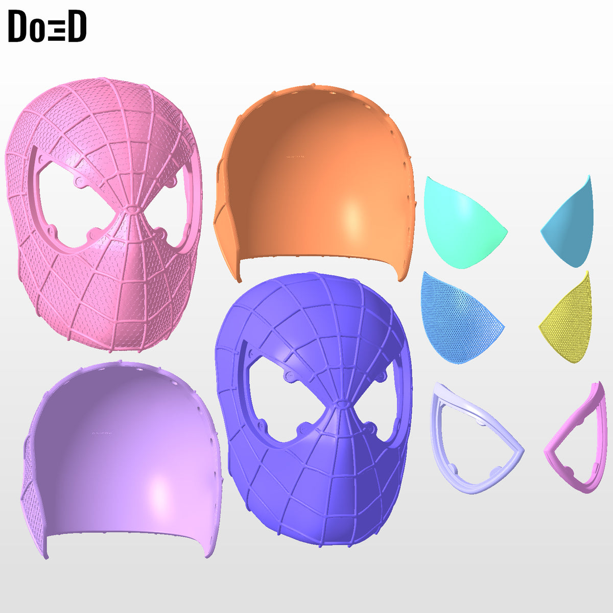 The Amazing Spider-Man 2 Face Shell Helmet TASM2 helmet 3D Printable Model #739