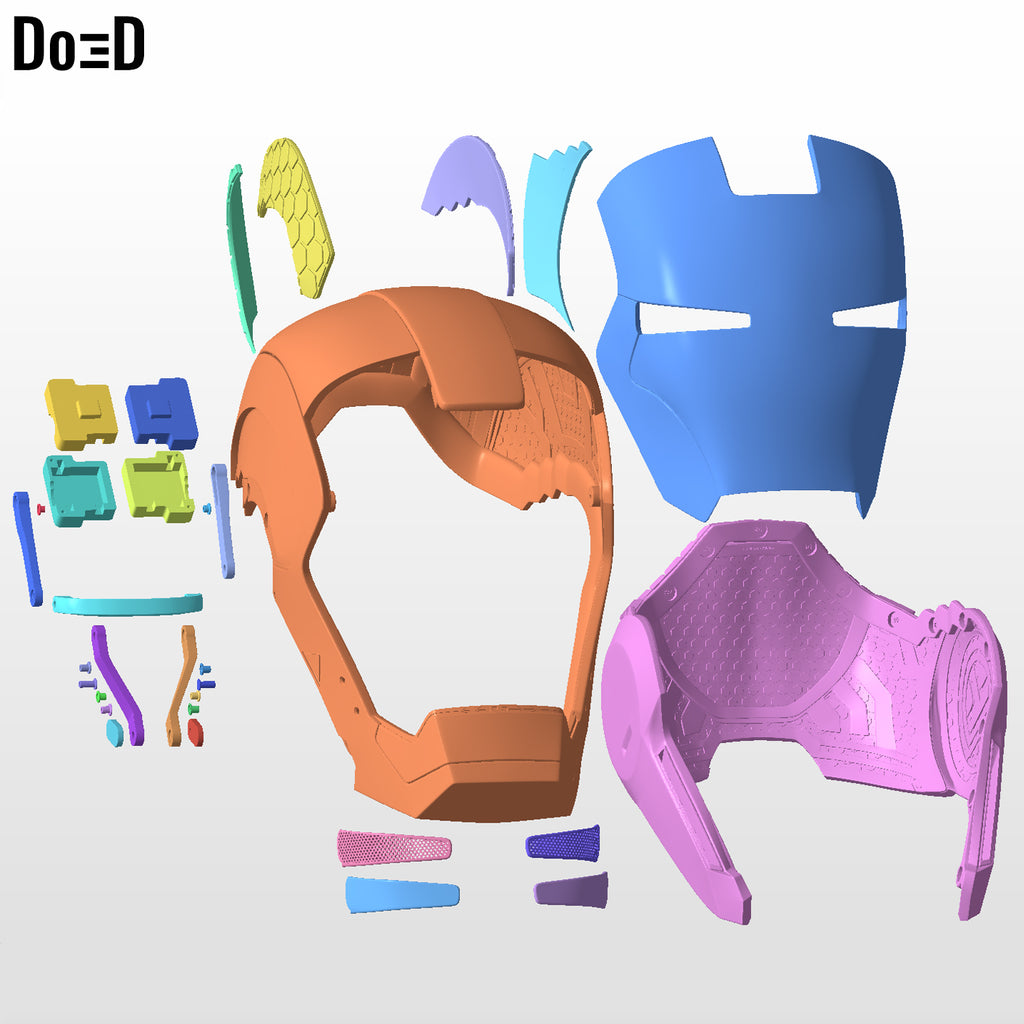 Iron Man Mark XXXIX Gemini Armor MK 39 Starboost 3D Printable Model STL File #37