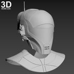 Zorii Bliss Helmet and Neck Armor Star Wars | 3D Print Model Project #6412