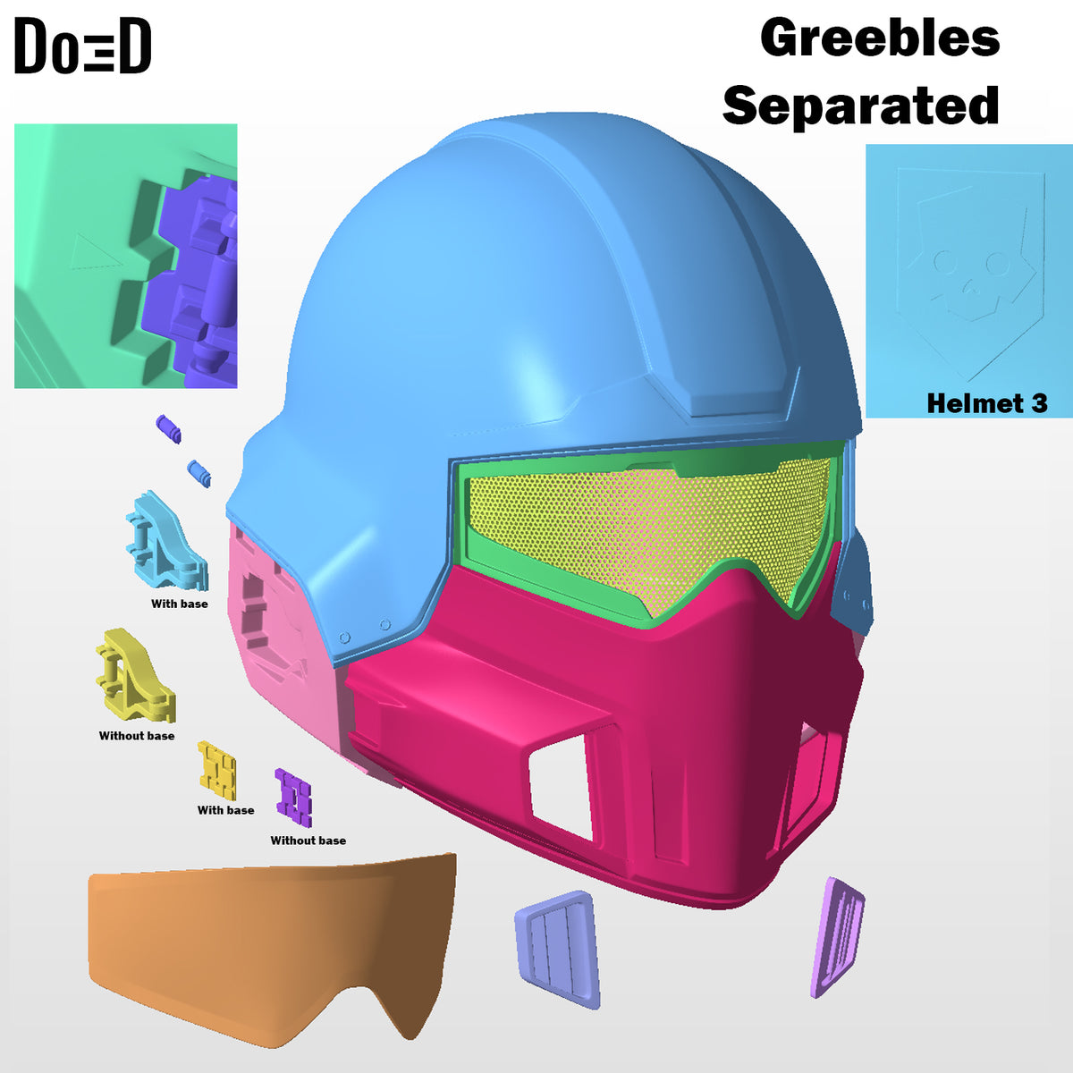 Helldivers Helmet 3 | 3D Printable Model #H003