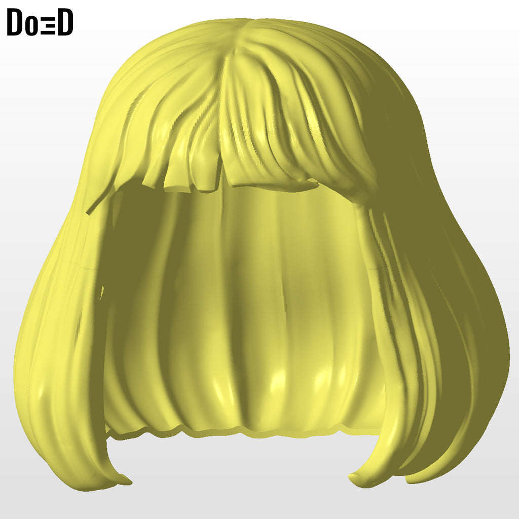 He-Man Meme Hair Wig Masters of the Universe MOTU 3D Printable Model STL #HH414