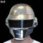 Daft Punk Silver / White Thomas Bangalter  Helmet | 3DPrintable Model STL #D444