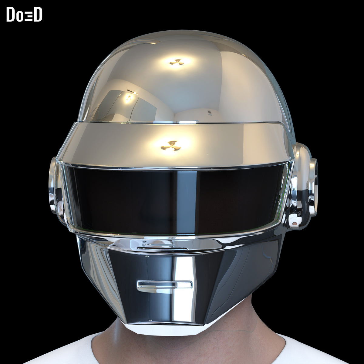 Daft Punk Silver / White Thomas Bangalter  Helmet | 3DPrintable Model STL #D444