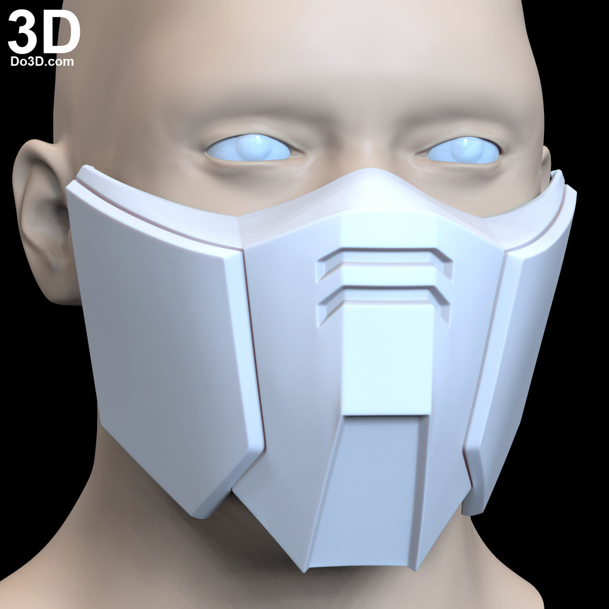 XXXG-01D Deathscythe Gundam Style Face Mask Covering | 3D Printable Model #F5