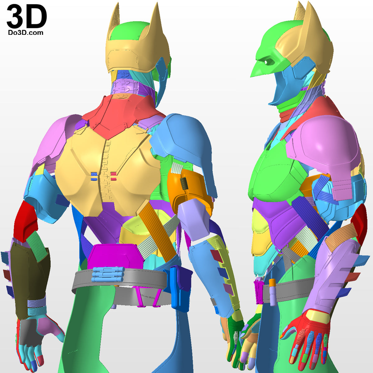 Batman 2022 Concept Ben Affleck Full Armor Set 3D Printable Model STL File #B251