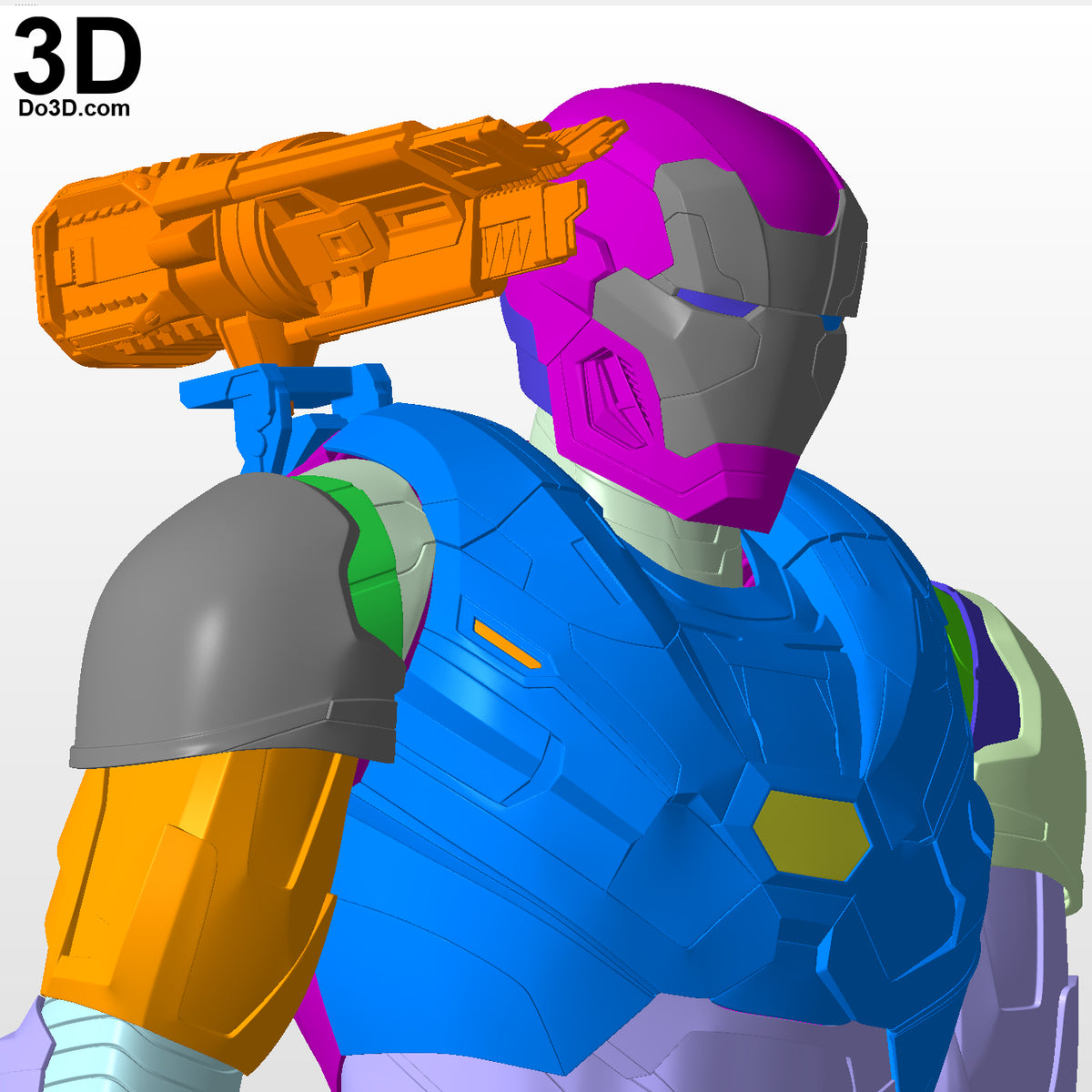 Iron Man Avengers Team Suit Armor Mark VI MK 6 Endgame 3D Printable Model #A591