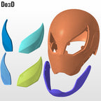 Iron Spider Red and Gold Spider-man Helmet | 3D Printable Model STL #R259