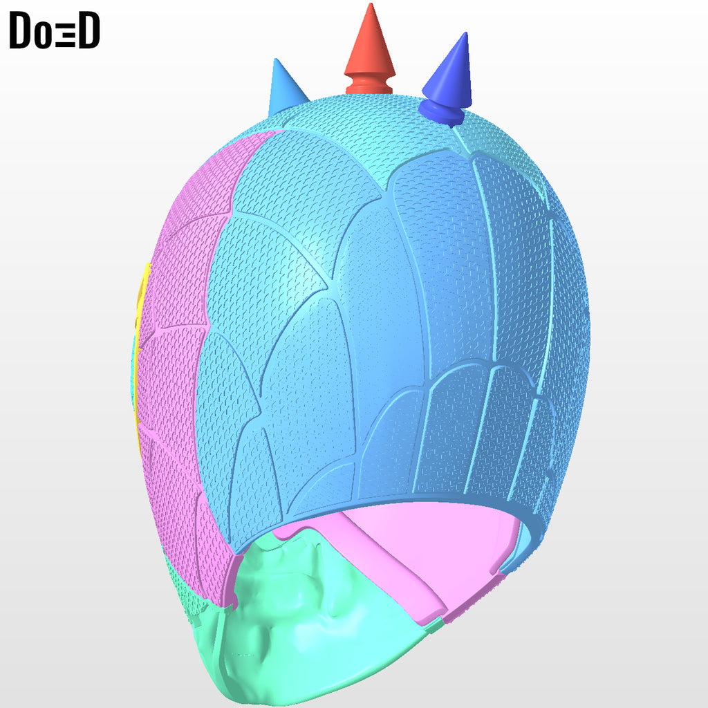 Zombie Spider Punk Helmet Spider-man 3D Printable Model STL #ZP33