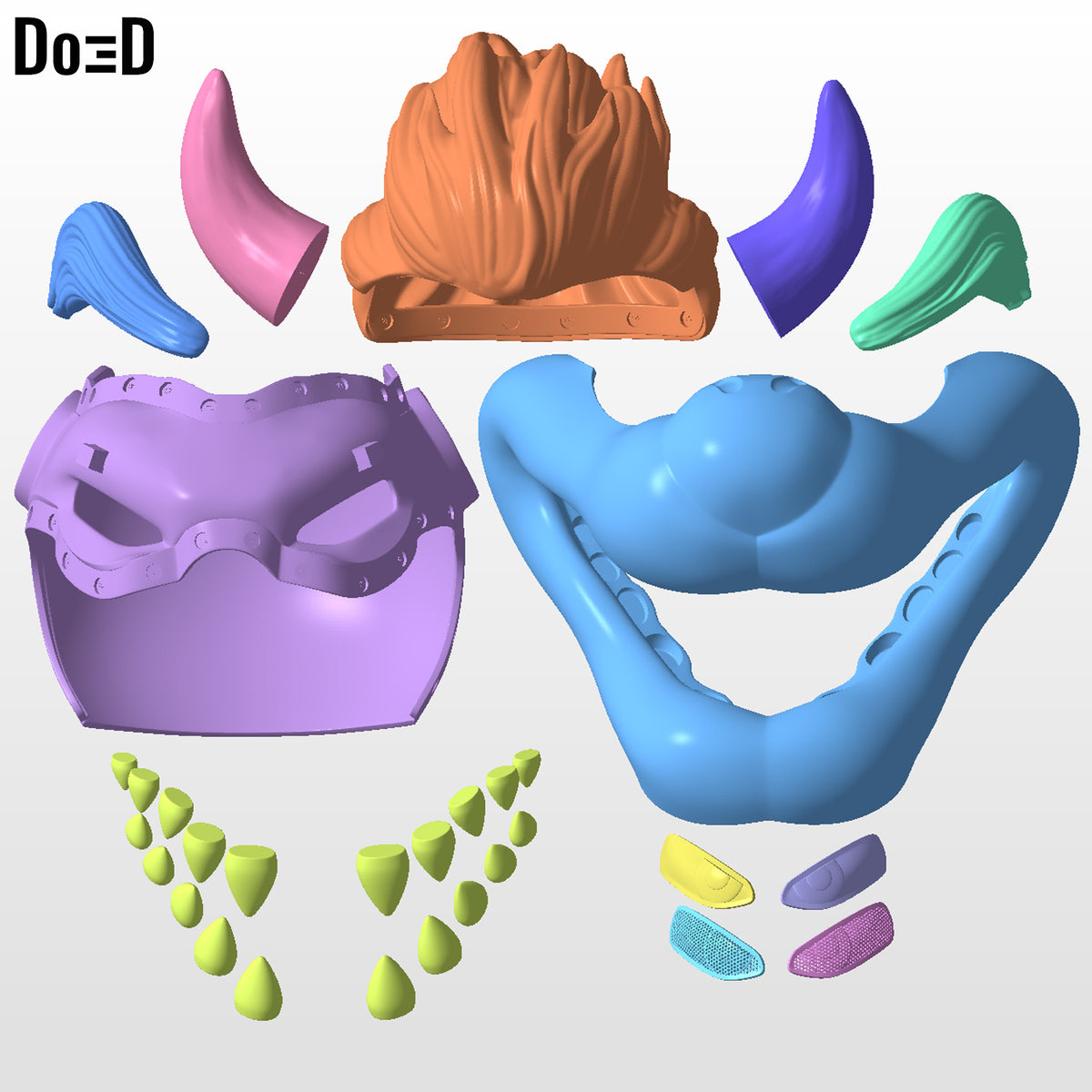 Bowser from Super Mario Helmet | 3D Printable Model #BM26