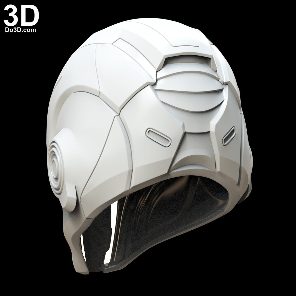 Sci-fi Robot Helmet Do3D 002 | Scifi Sci Fi Concept 3D Printable Model #4733