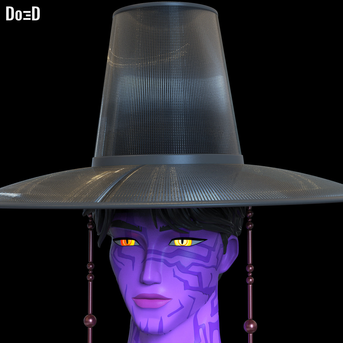 Demon Jinu Figure Head Saja Boys K-Pop Demon Hunters Any Scale 3D Model #DJ596