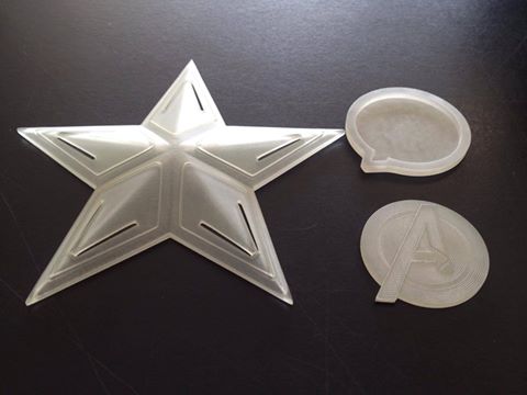 Captain America Shoulder Armor, Chest Star Avengers Emblem | 3D Project #640