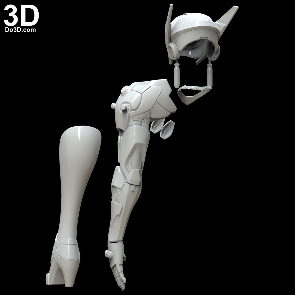 Symmetra Overwatch Cosplay Helmet and Armor 3D Printable Model Print File #5058