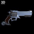 McCree Peacekeeper Revolver Pistol Gun | 3D Printable Model STL #810