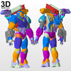 3D Print Model: Avengers Endgame' Iron Patriot Armor Suit File Format STL #6147