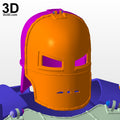 Iron Man Mark I Helmet from Tony Stark First Armor MK 1 3D Printable Model #N22