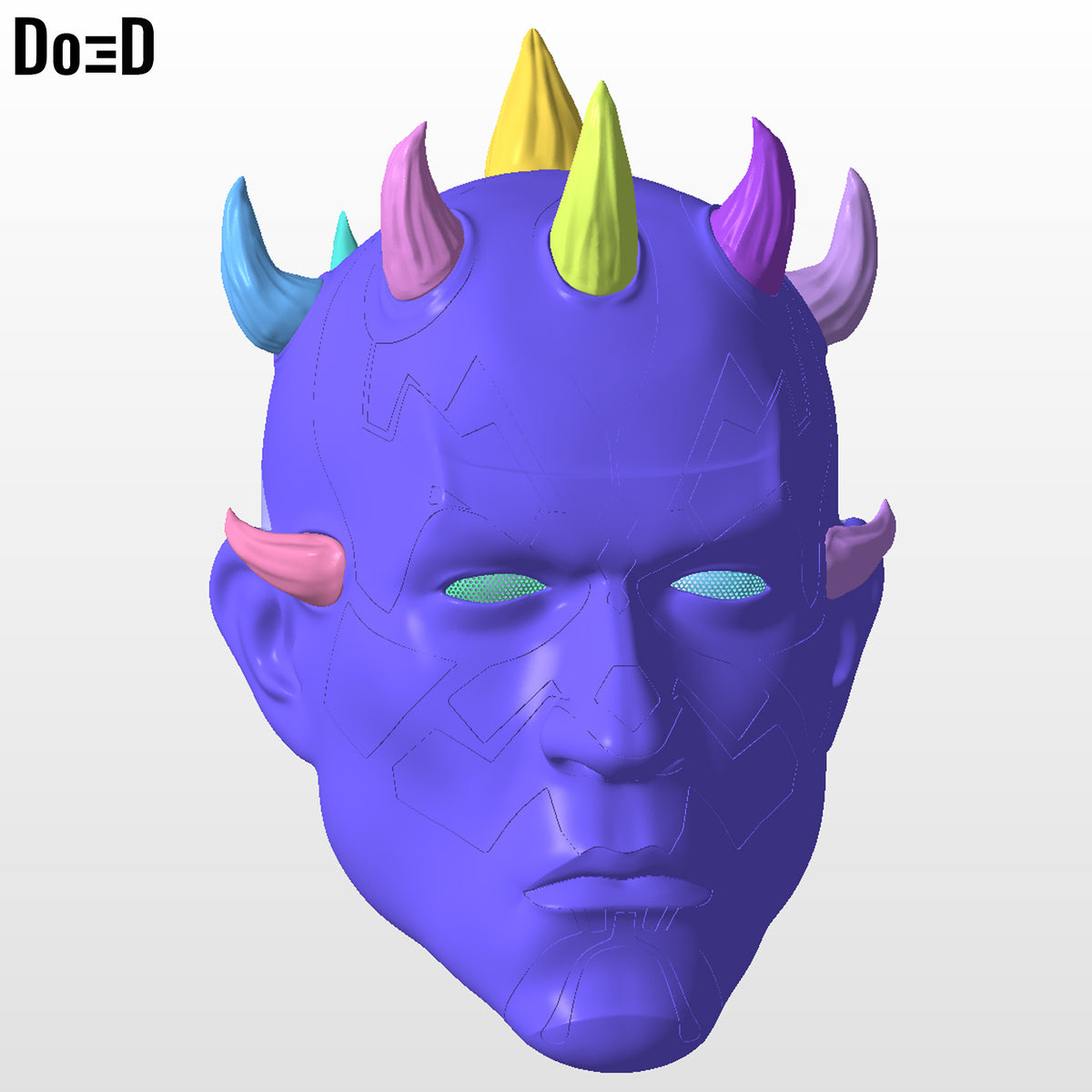 Maul Shadow Lord Helmet Star Wars | 3D Printable Model Print STL File #MS472