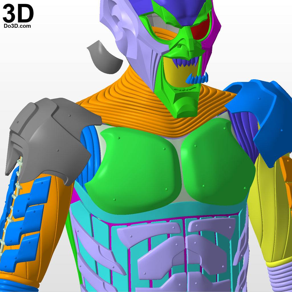 Green Goblin Helmet & Full Body Armor Pumpkin Bomb | 3D Printable Model #G288