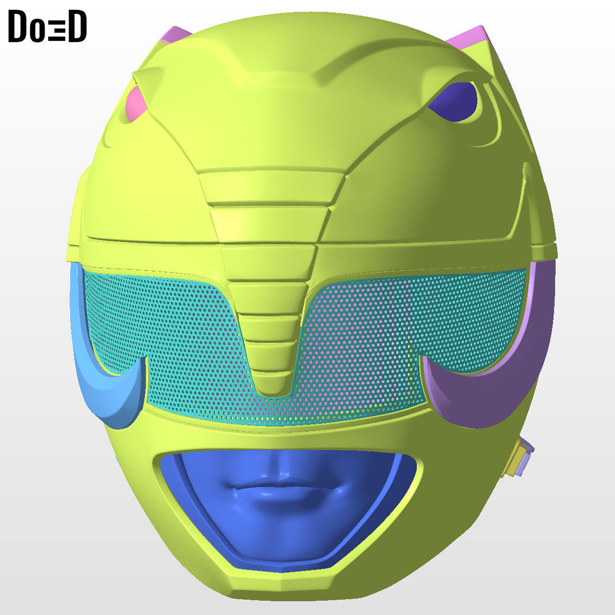 Black Ranger Classic Helmet Mighty Morphin Power Rangers MMPR 3D Project #2891