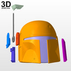Boba Fett Star Wars Armors Mandalorian Movie Style 3D Printable Model STL #BM52