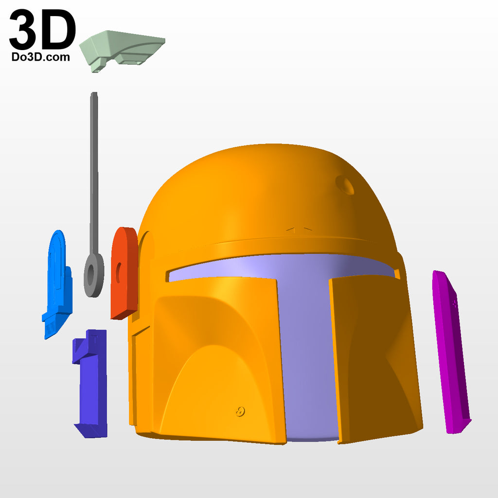 Boba Fett Star Wars Helmet (From Mandalorian) | 3D Printable Model STL File #BF1