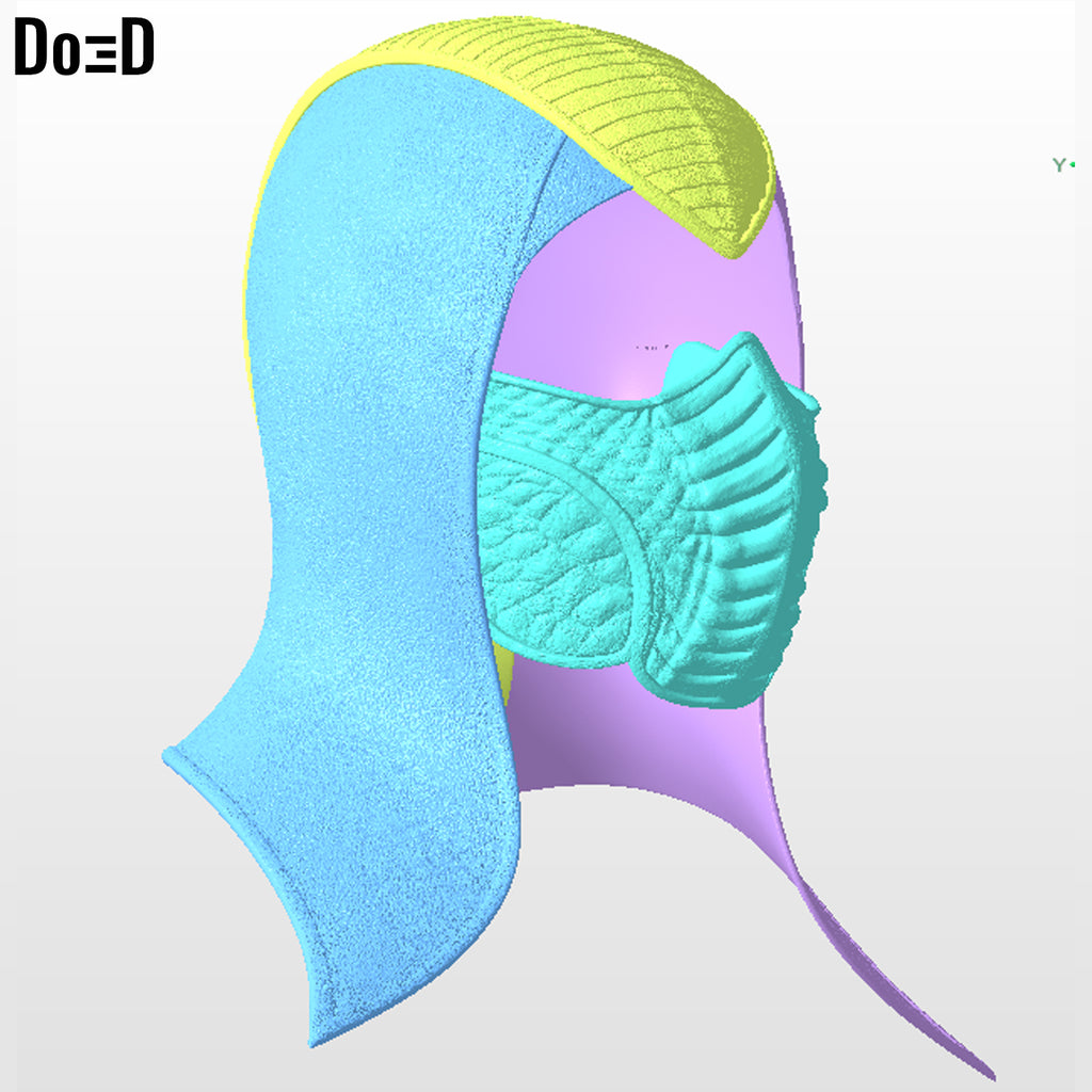 Noob Saibot Mask & Hood Bi-Han Mortal Kombat Movie 2 3D Print File #NSB73