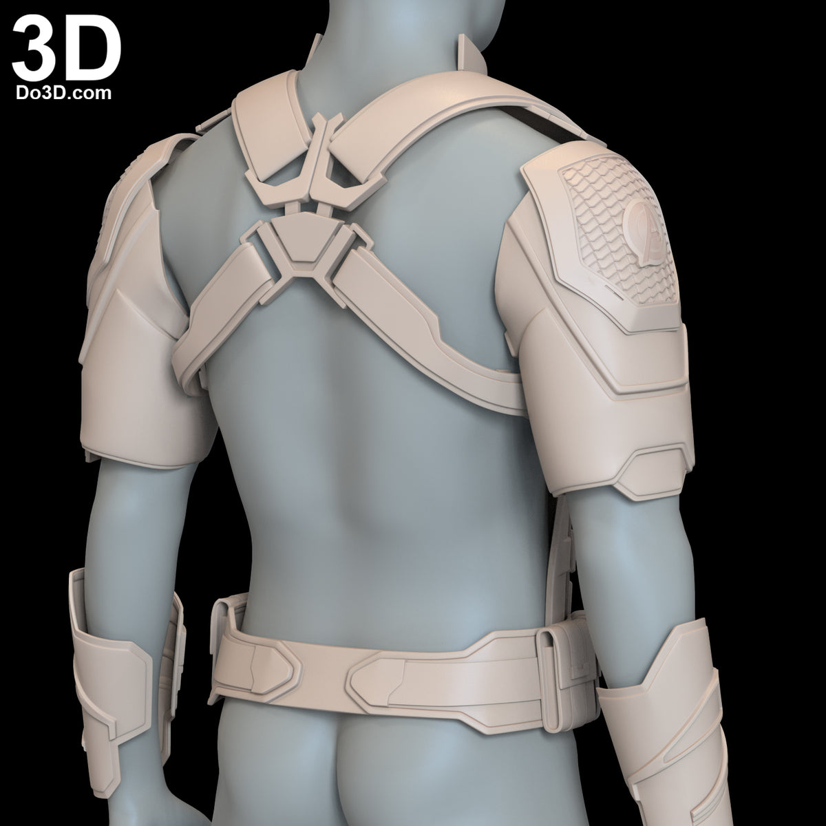 Captain America Endgame Upper Body Armor set | 3D Model Project #6563