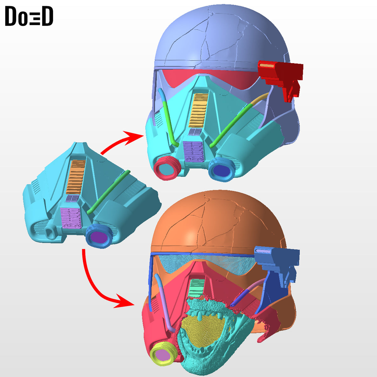 Battle Damaged Death Trooper Ahsoka | 3D Printable Model STl #ZT42